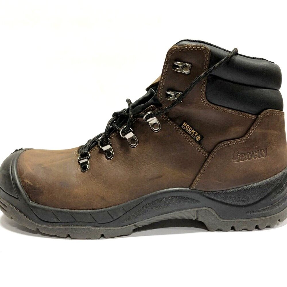 Rocky Mens Worksmart Comp Toe Waterproof Work Boot Size 11.5W